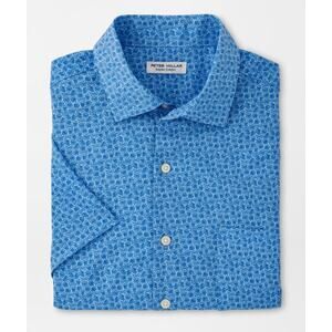Peter Millar Small Nightfall Performance Poplin Sport Shirt Blue $155 NWT